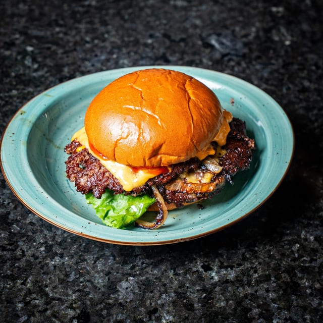 Beef Double Burger.