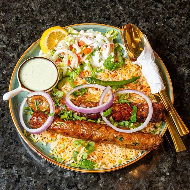 Chicken Seekh Kabob.