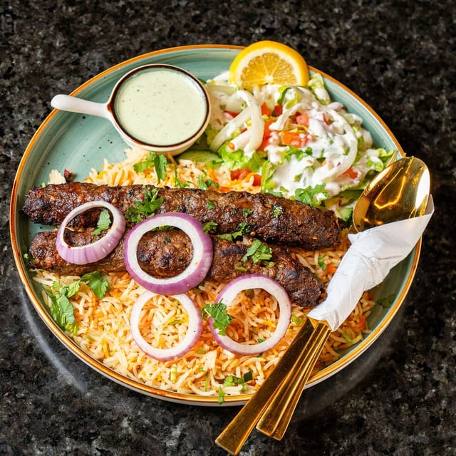 Beef Seekh Kabob.