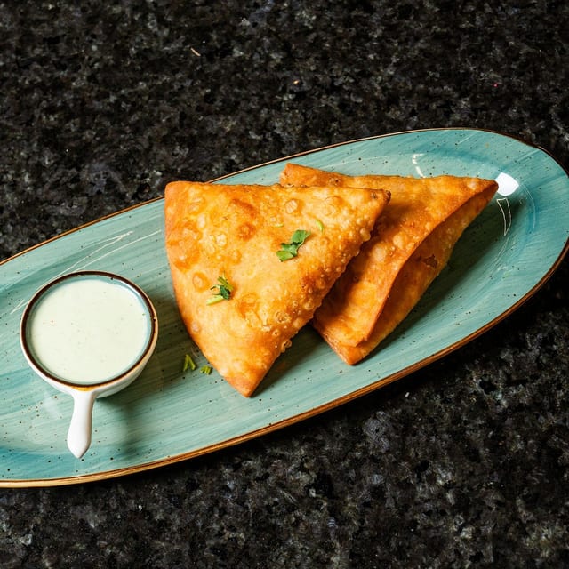 Samosas.