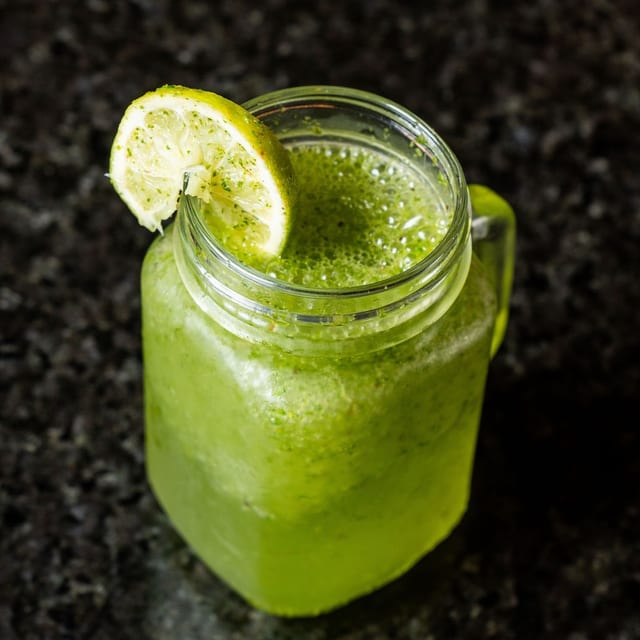 Mint Margarita (Black Salt).