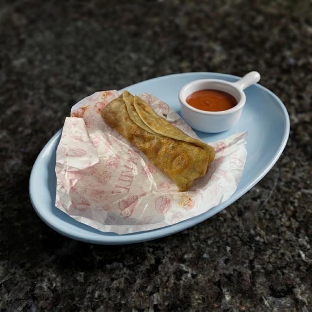Butter Chicken Roll.