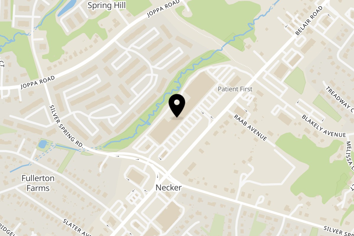 Map showing the location of Tikkaville on 8736 Belair Rd in Nottingham